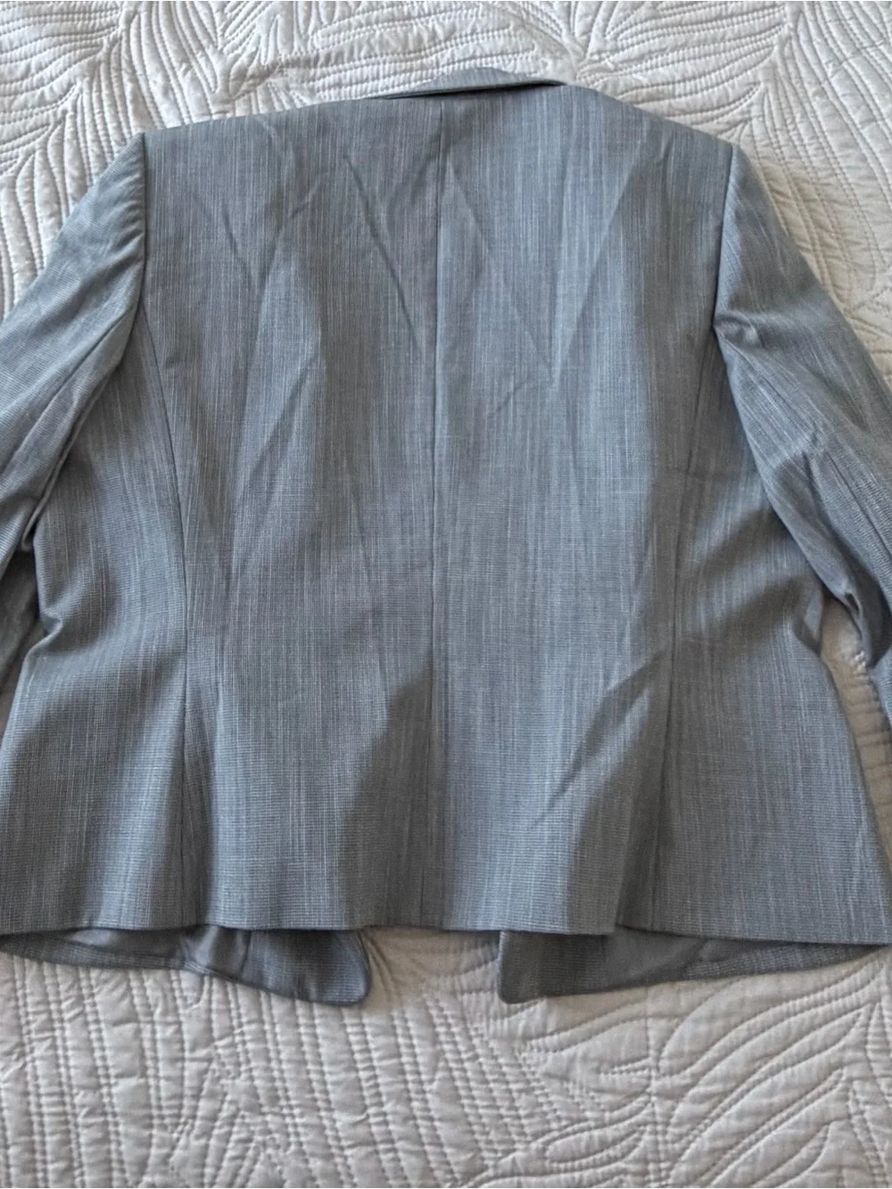 Tahari Light Gray Pinstripe Women's Blazer